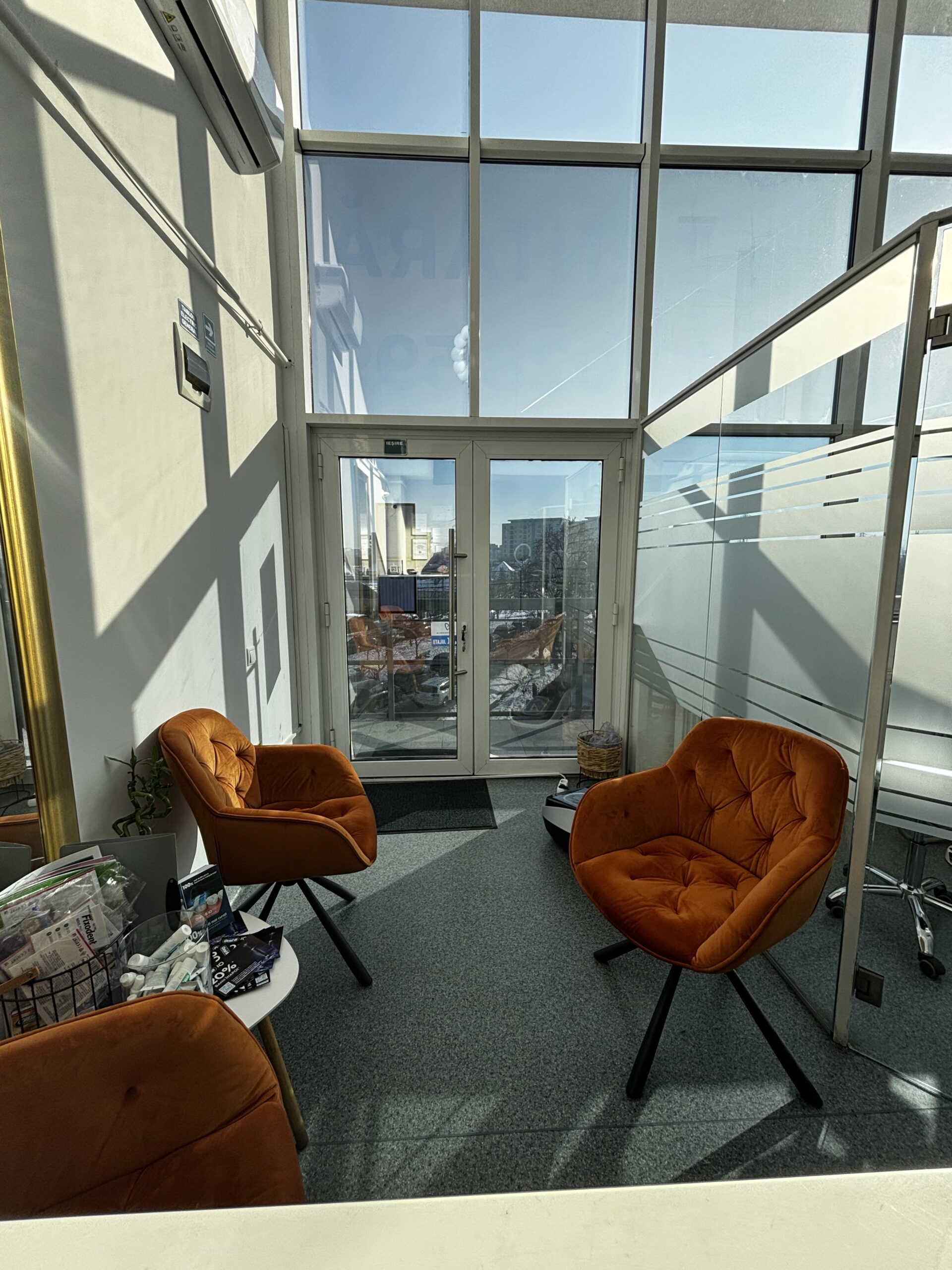 Sala de asteptare si recepția